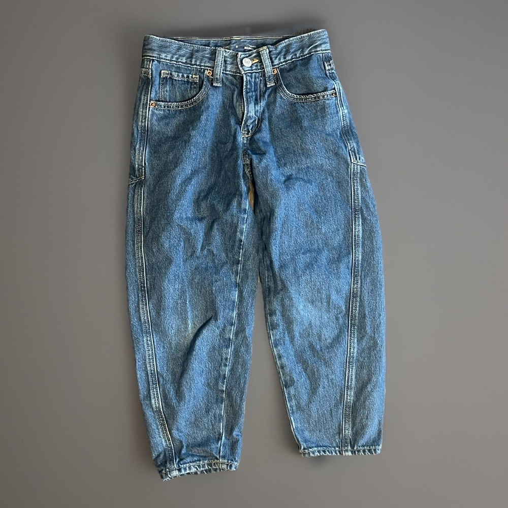 Old Navy Boys Barrel Leg Denim Jeans -8
